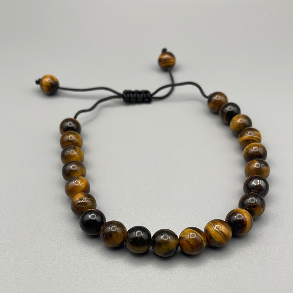 Brown Ceramic Beaded Bracelet